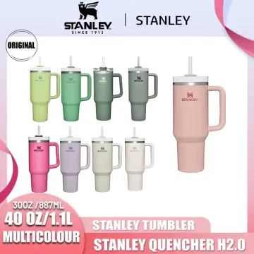 Original Stanley 40oz/1.1L Quengher H2.0 Tumbler With Straw Lids Stainless  Steel Coffee Termos Cup Car Mugs vacuum cup