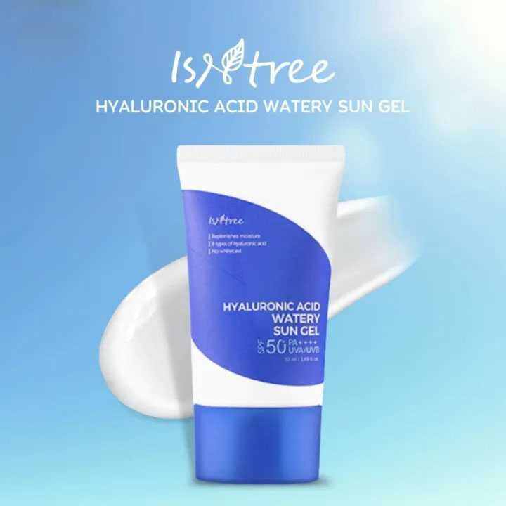 ISNTREE Hyaluronic Acid Watery Sun Gel SPF50 + PA ++ Lazada.co.th