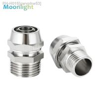 1PCS Nickel plated copper Pneumatic Fittings Air Fitting PC 4-M5 4 6 8 10 12 14 16mm Thread 1/8 3/8 1/2 1/4 BSP Quick Connector