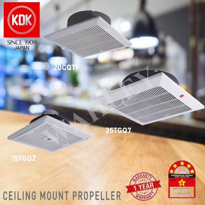 KDK 15TGQZ(6 inch) / 20CQT1(8 inch) / 25TGQ7(10 inch) Ceiling Mount