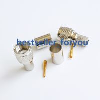 mini UHF male plug crimp RG5 RG6 5D-FB LMR300 Coaxial cable straight RF Connector