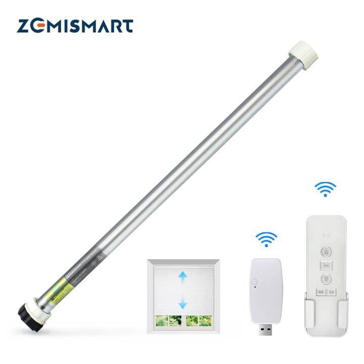 Zemismart WiFi Battery Roller Shade Driver Rechargable Tubular Blinds