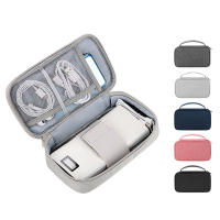 QianXing Shop Portable USB-cable Organizer Bag Travel Case Accessories Bag Gadget Organizer Case Storage Bag For Charger Portable Battery