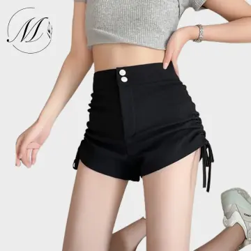 Summer Loose Shorts Women Fashion Casual Fitness Shorts Ladies Grey Black  Solid