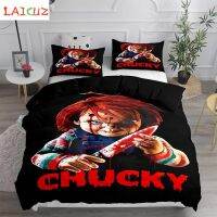 Puppet Horror Doll Bedding Set Moive Character Chucky Doll Duvet Cover Set Christmas Bed Set Queen Size Puppet Home Dropshipping