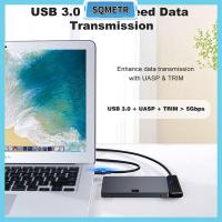 SQMETR สาย USB3.0ไปยังฮาร์ดดิสก์ Sata ความเร็วสูง SATA เป็น USB USB อะแดปเตอร์3.0การส่งข้อมูลฮาร์ดไดรฟ์ HDD ประเภท C เป็นสายเคเบิ้ล SATA