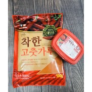 Combo ớt bột vẩy làm kim chi 500g và tương ớt 200g Hàn Quốc