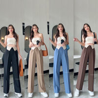 Istanbul two-tone high-waist pantเอวพับทูโทน?