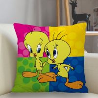 เครื่องดนตรี-Tweety-Birds-ปลอกหมอน-ปลอกหมอนสี่เหลี่ยมสั่งทำปลอกหมอนติดซิป35*35 40 45*45ซม.