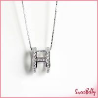 Sweet Belly  สร้อยคอ จี้รูปตัวอักษร H เครื่องประดับสําหรับผู้หญิง H necklace