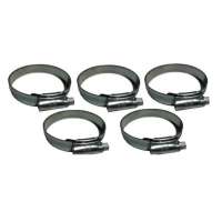 (x5 pcs) เข็มขัดเหล็ก 25-35 mm. No.1 BAC รัดท่อ Adjustable Pipe Tube Hose Clamp Clip