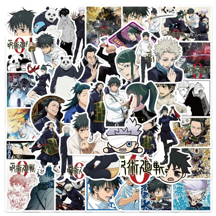 Pcs Jujutsu Kaisen Anime Stickers Gojo Satoru Geto Suguru Decals For Skateboard