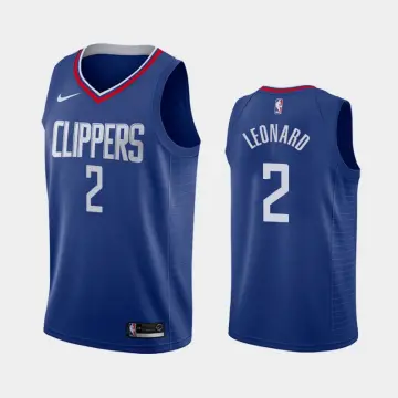 Authentic Men's Kawhi Leonard Navy Blue Jersey - #2 Basketball Los Angeles  Clippers Suit City Edition