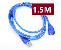 สายต่อ เพิ่มความยาว สาย USB 2.0 (USB2.0 Extension Cable) ยาว 1.5 เมตร สีฟ้า