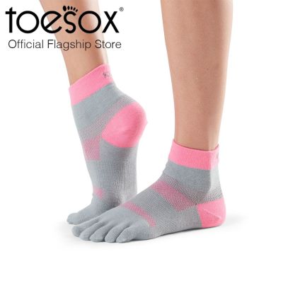 ToeSox โทซอคส์ ถุงเท้ากีฬาแยกนิ้ว เนื้อหนาปกติ ข้อสูง รุ่น Minnie