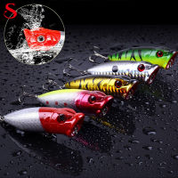 5Pcs Topwater Popper เหยื่อล่อปลาชุด7cm10g 3d ตาลอยเหยื่อปลอม Bionic เหยื่อปลอมตกปลา