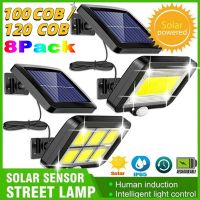 100/120COB Solar Split Wall Lamp 3 Mode Waterproof Motion Sensor Garden Street Lights Solar Lamp For Garden Security Wall Light