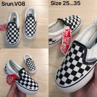 รองเท้าเด็กแวนส์ Slip On SIZE.25-35 ลายตาราง เบา รองเท้าเด็ก รองเท้าผ้าใบ รองเท้าแบบสวม รองเท้าแฟชั่นเด็ก 99B025