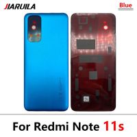 【✔In stock】 jiejiu65879742 100% สำหรับ Xiaomi Redmi Note 11 Note 11S 11 Pro Plus 5G 4G ฝาหลังสติกเกอร์ปลอกหุ้มช่องหลังกาว