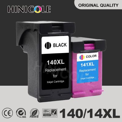 HINICOLE Replacement For Hp140xl 141XL Ink Cartridge For HP 140 141 HP140 For Photosmart C4583 C4283 C4483 C5283 Printer