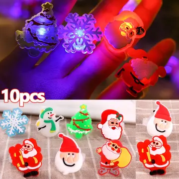 10pcs-christmas Decorative Snowflakes Random Colorful Plastic