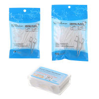 feibeinan66 50/100pcs Boxed disposable dental flosser Picks ororal dental Floss Pick