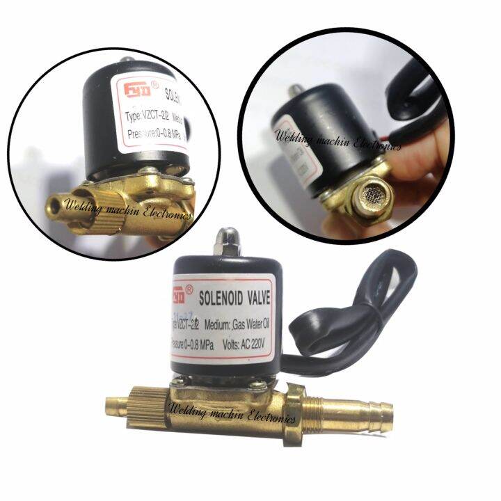 โซลินนอยด์วาล์ว220vac-solinoi-valve-vzct-2-2-220vac-0-0-8mpa-วาล์วไฟฟ้า-สำหรับเครื่องเชื่อมอากอนและงานควบคุมทั่วไป