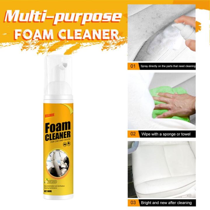 โฟมโฟมทำความสะอาด30-60-100-150มล-สเปรย์ฟองสารทำความสะอาดสเปรย์ทำความสะอาดล้างรถบำรุงรักษาภายในรถยนต์สำหรับใช้ในบ้านอัตโนมัติ