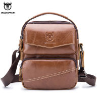 BULLCAPTAIN nd Leather Men Bag Casual Business Leather Mens Shoulder Messenger Bag Vintage Mens Crossbody Bag male bag