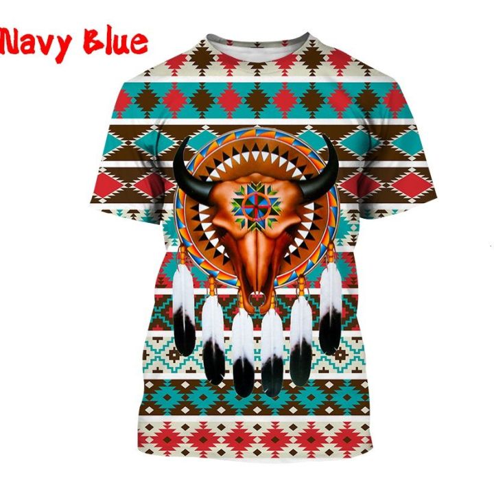 New Trendy 11 Styles Men's Summer 3D Print Indian Style T Shirts Retro  Native Americans Indian Pattern Short Sleeves T Shirt Fashion Short Tops