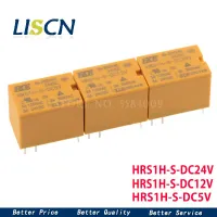 รีเลย์ Hrs1h-S-Dc5v Hrs1h 5ชิ้น Dc12v Dc24v ชุดการแปลง6pin รีเลย์3a