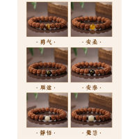 Little KingKong Bodhi celet สร้อยข้อมือแหวนเดี่ยวผู้ชาย Walnut Wenwan Buddha Bead Pan เล่นหญิงแหวนเดี่ยวลูกประคำรอบนิ้วนุ่ม