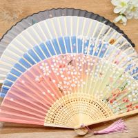 【jw】✲  Fold Hand Fans Wedding Chinese Children Antique Folding eventail a main bambu waaiers