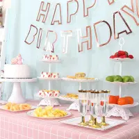 Plastic Cake Stand Display Rack Wedding Decoration Birthday Cake Tray Dessert Cake Tools Birthday Party Dessert Tray