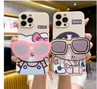 เคสใส่โทรศัพท์ขายึดแว่นกันแดดที่น่ารักสำหรับ Realme 11 10 9i 9 8 7i C53 C55 C21Y C25Y C21 C20 C11 C17 C15 C25S ฝาครอบป้องกัน X3 C1