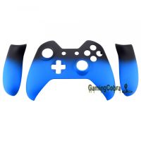 eXtremeRate Shadow Light Blue Custom Front Housing Shell Case Panel for Xbox One Controller