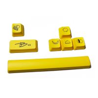 7Keys Little Bee PBT 6.25U ช่องว่าง Esc ป้อนสำหรับลูกศร Keycap Dye-Sub Keycap สำหรับเชอร์รี่แป้นพิมพ์กลไก MX เล่นเกม