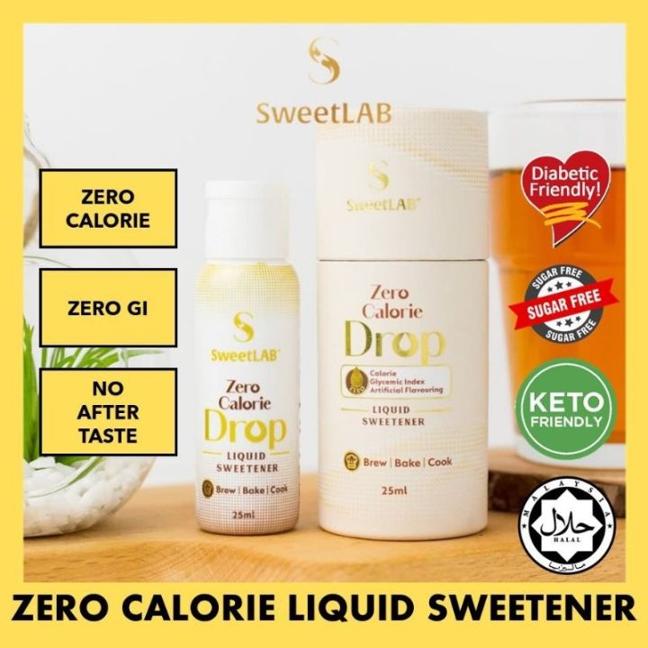 New Sale Sweetlab Zero Calorie Drop Liquid Sweetener Gula Cair 25ml