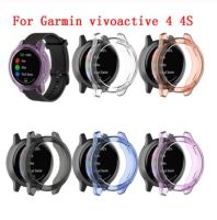 ☂™ Miękki ochraniacz z TPU silikonowe etui na cały telefon pokrywa dla Garmin vivoactive 4 4S akcesoria do inteligentnego zegarka powłoka ochronna vivoactive