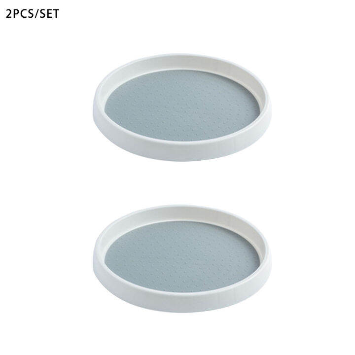 2pcs-universal-kitchen-round-easy-clean-raised-edge-lazy-susan-360-degree-rotating-space-saving-large-capacity-countertop-turntable-organizer