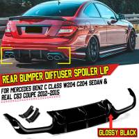 สปอยเลอร์ Bemper Belakang ตัวกระจายแสง W204แท่งกันชน Bemper Belakang ขอบสำหรับ Mercedes C Class W204 C204รถเก๋ง C63รถเก๋ง2012-2015