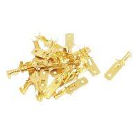 20ชิ้น1/4 "Stud Br ตัวเชื่อมสายเคเบิลตัวผู้ไม่ฉนวนปลายสายไฟ