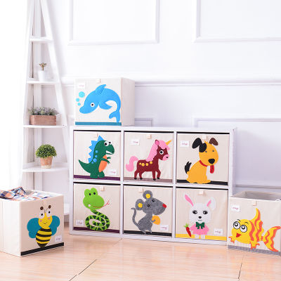 Cartoon Folding Storage Boxes Cube Clothes Underwear Socks Wardrobe Closet Organizer Kids Toys Bins Home Accessories Supplies