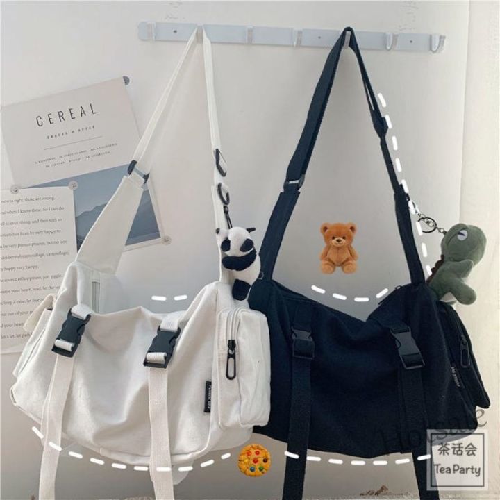 hot-sale-c16-tscfashion-japanese-style-retro-dark-tooling-messenger-bag-female-korean-ins-port-style-wild-messenger-bag-large-capacity-functional-bag