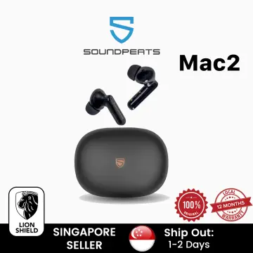 SOUNDPEATS TrueAir2 Wireless Bluetooth Earbuds Dual Mic Game Mode Wireless  Earphones,Black