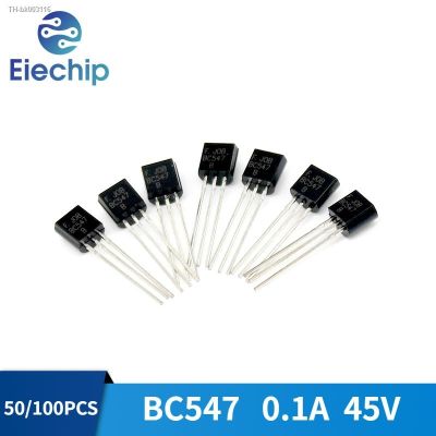 ☫ 50/100pcs BC547 Transistor TO-92 0.1A 45V DIY Triode Transistor Electronic Kits