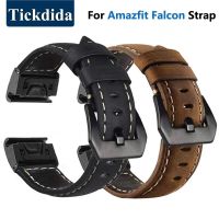 High-Quality Leather Strap For Huami Amazfit Falcon 22Mm Quick Release Strap For Amazfit Falcon Watches Accessories