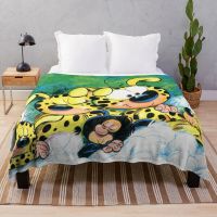 Ready Stock Marsupilami with family sleeping Throw Blanket Custom Blanket Blankets For Baby Luxury St Blanket Blankets For Sofas