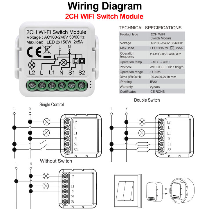 tuya-wifi-โมดูลสวิตช์ไฟอัจฉริยะรองรับการควบคุม-2-ทาง-แอปรีโมทคอนโทรล-diy-breaker-100-240v-ทำงานร่วมกับ-alexa-google-home-srng633433