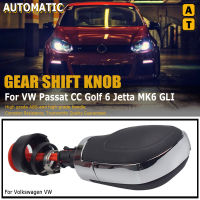 ใหม่ DSG เกียร์อัตโนมัติ Shift Knob Chrome เกียร์ Shift Knob ABS Electroplate สำหรับ VW Passat CC Golf 6 Jetta MK6 GLI